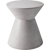 Astley End Table in White Concrete